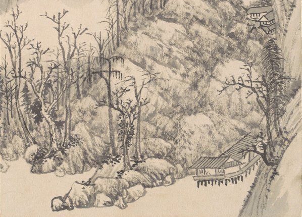 清_钱维城_山水花鸟册_开_大都会_2_(4813×3464 – 400dpi)(图5)