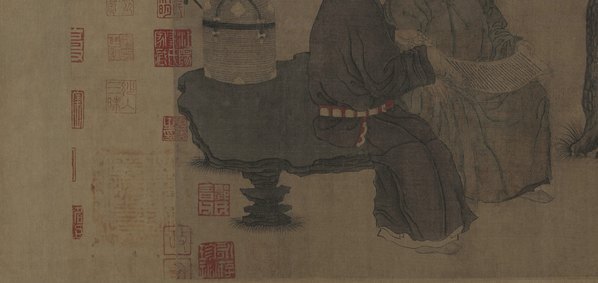 五代_周文矩_文苑图卷_绢本_北京故_(12460×5890 – 400dpi)(图4)