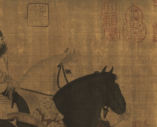 唐_韩干_牧马图_绢_(5298×4275 – 300dpi)(图3)
