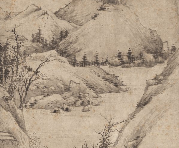 清_祝山嘲_仿倪去林山水_纸本_(6324×20972 – 300dpi)(图3)