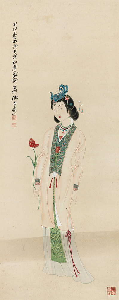 近代_张大千_仕女_(1230×3100 – 72dpi)(图1)