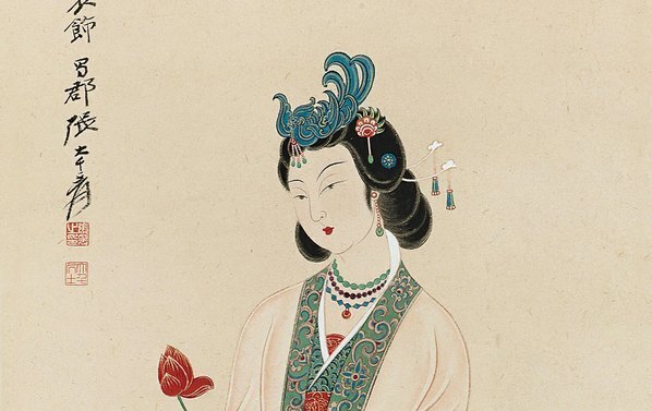 近代_张大千_仕女_(1230×3100 – 72dpi)(图3)