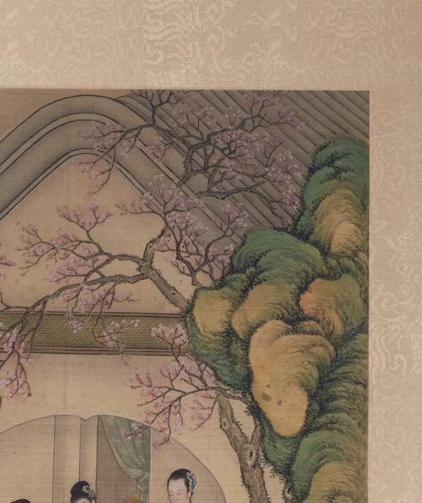 清_陈枚_月曼清游图册_闲亭对_(5000×5969 – 300dpi)(图3)