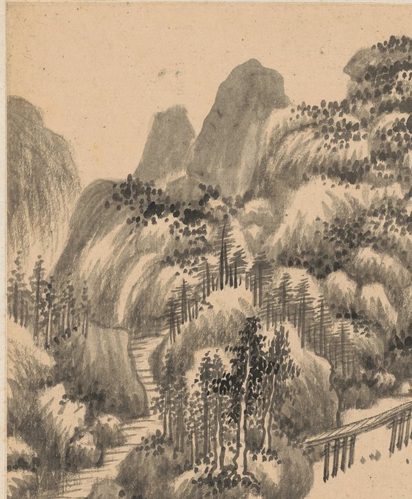 明_王鉴_仿古山水纸本_7_(3576×4330 – 300dpi)(图2)