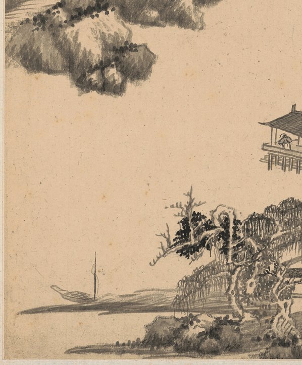 明_王鉴_仿古山水纸本_7_(3576×4330 – 300dpi)(图4)