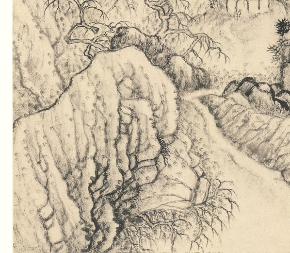 明_石涛_设色山水册纸本_9_(4023×3507 – 300dpi)(图4)
