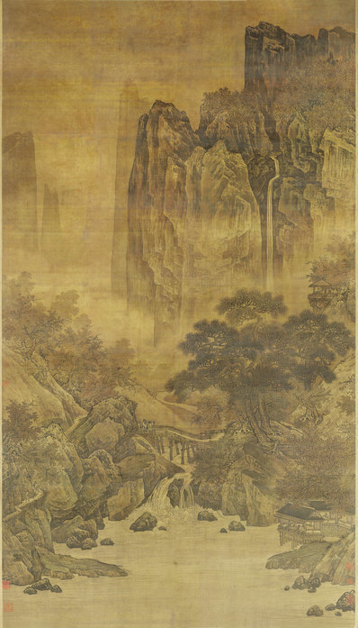 宋_佚名_秋山红树图_绢布_(14729×25798 – 363dpi)(图1)