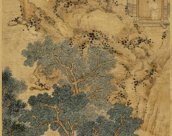 明_文徵明_山庄客至图_纸本_(3803×12094 – 350dpi)(图4)