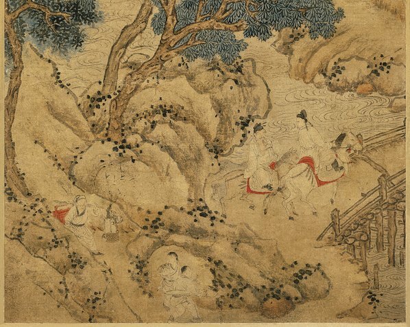 明_文徵明_山庄客至图_纸本_(3803×12094 – 350dpi)(图5)