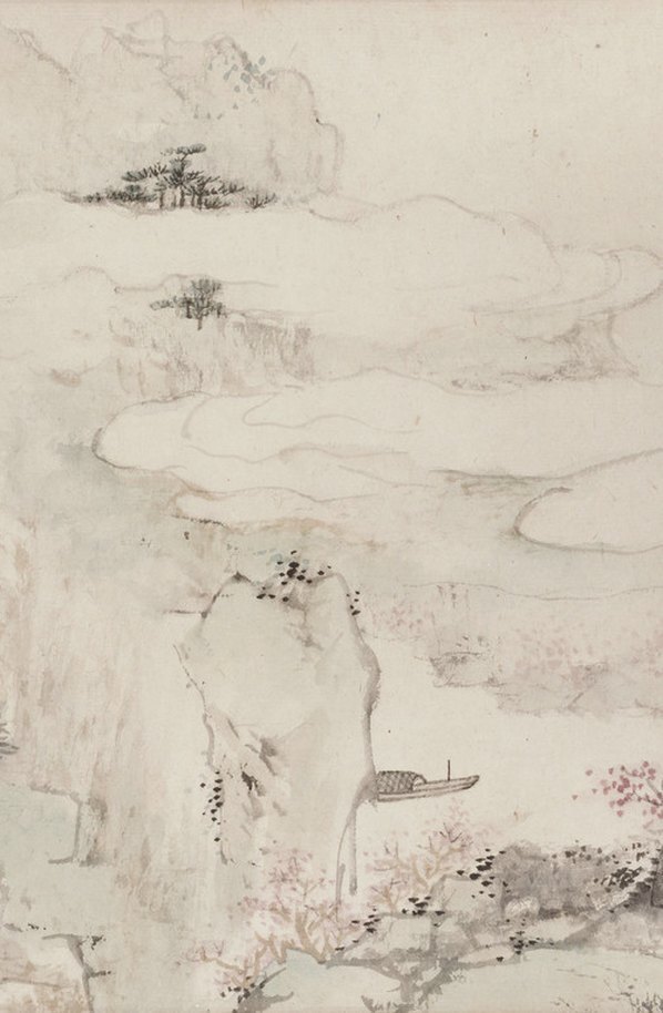 清_查士标_桃园图纸本_(10456×4010 – 300dpi)(图5)