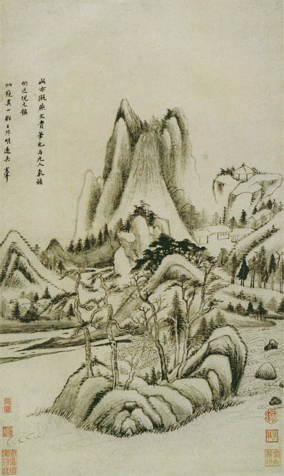 明_董其昌_仿古山水开_仿古山水_7_(2795×4691 – 350dpi)(图1)