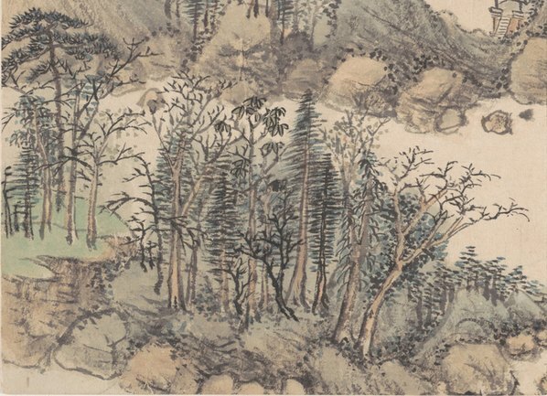 清_钱维城_山水花鸟册_开_大都会_11_(4786×3464 – 400dpi)(图4)