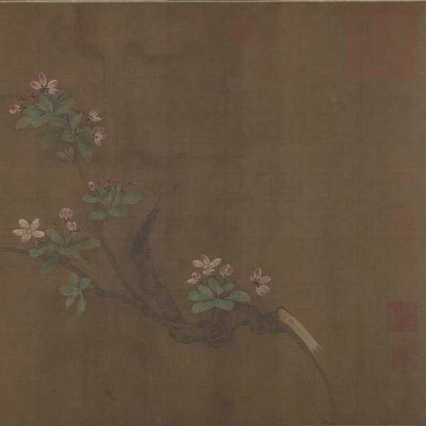 宋_佚名_传赵昌_花卉四段图卷_绢_(49781×5811 – 300dpi)(图5)