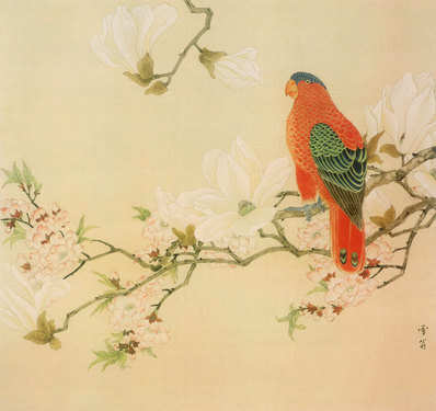 近代_陈之佛_鹦鹉_(5118×4823 – 72dpi)(图1)
