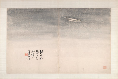清_高其佩_指画系列_纳尔逊-艾金斯_白鹭_(6327×4252 – 300dpi)(图1)