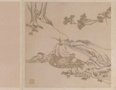 明_顾绣十六应真册_1_(5300×4148 – 300dpi)(图1)
