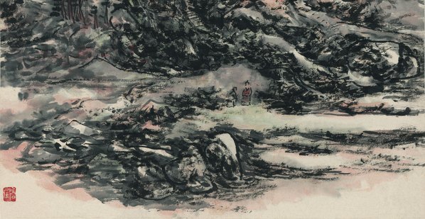 近代_黄宾虹_黄山图_纸本_(7232×14960 – 72dpi)(图5)