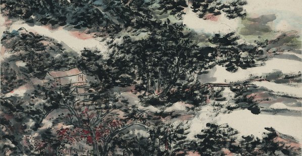近代_黄宾虹_黄山图_纸本_(7232×14960 – 72dpi)(图4)