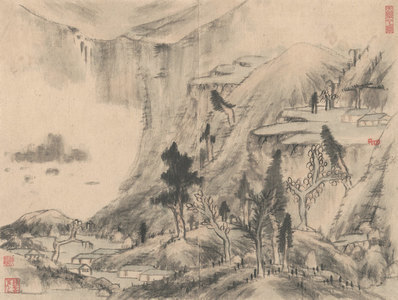 清_八大山人_天光云景图册_9_(5638×4252 – 400dpi)(图1)