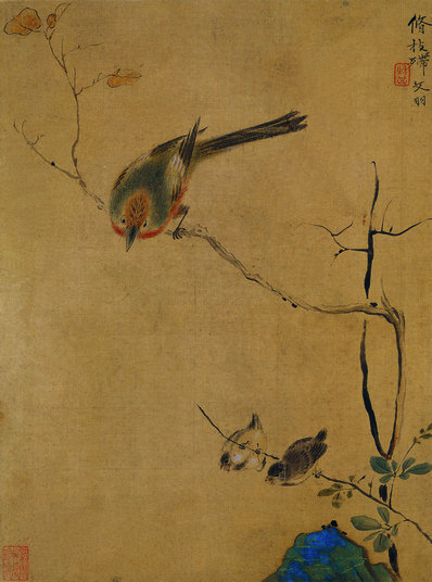 清_恽寿平_花鸟草虫图八_(3200×4314 – 400dpi)(图1)