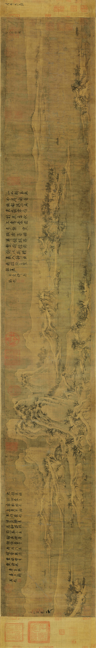 宋_赵佶_雪江归棹图卷_货单_画心_绢本_(32958×4882 – 400dpi)(图1)
