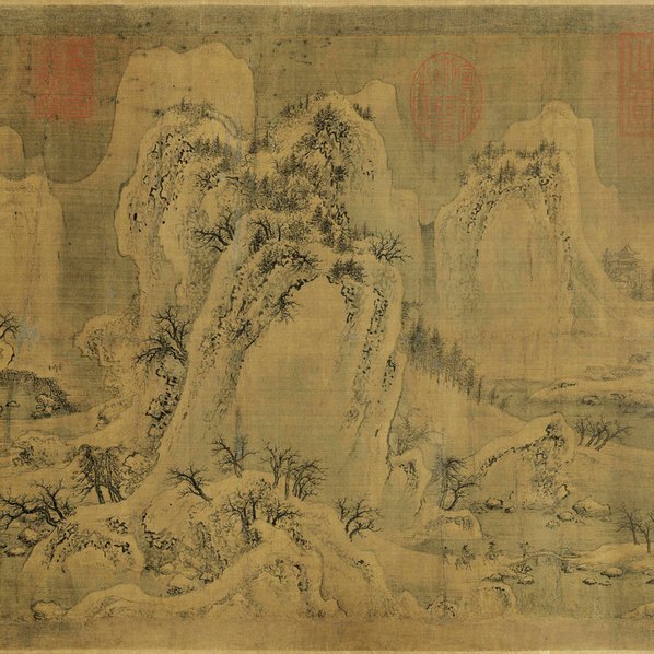 宋_赵佶_雪江归棹图卷_货单_画心_绢本_(32958×4882 – 400dpi)(图3)