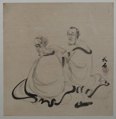 近代_傅抱石_拍照人物册页开_(3032×3111 – 72dpi)(图1)