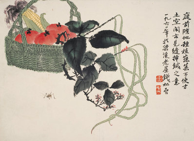 近代_钱松岩_瓜果_(3165×2296 – 72dpi)(图1)