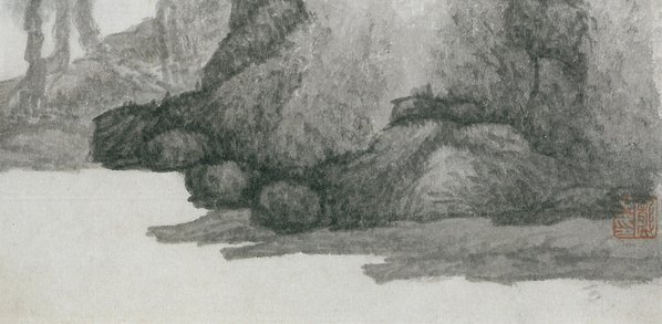 清_龚贤_山水八景_11_(6326×3100 – 300dpi)(图5)