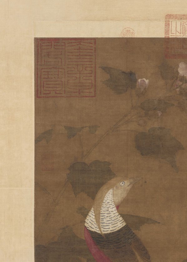 宋_赵佶_芙蓉锦鸡图_宋徽宗赵佶_芙蓉锦鸡图绢本_(9312×13071 – 300dpi)(图2)