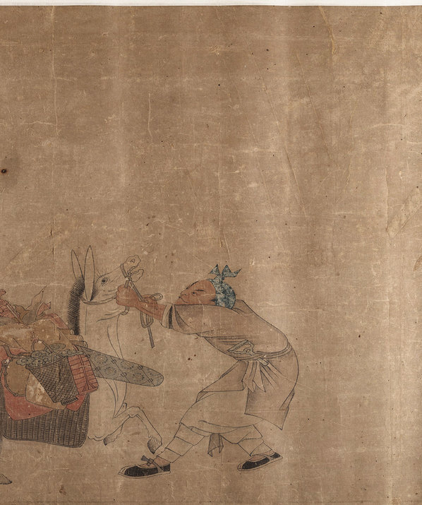 清_沈振麟_洪崖仙图卷纸本_(15913×5433 – 300dpi)(图3)