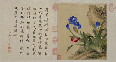 清_郎世宁_花鸟图册_18_(6541×3500 – 300dpi)(图1)
