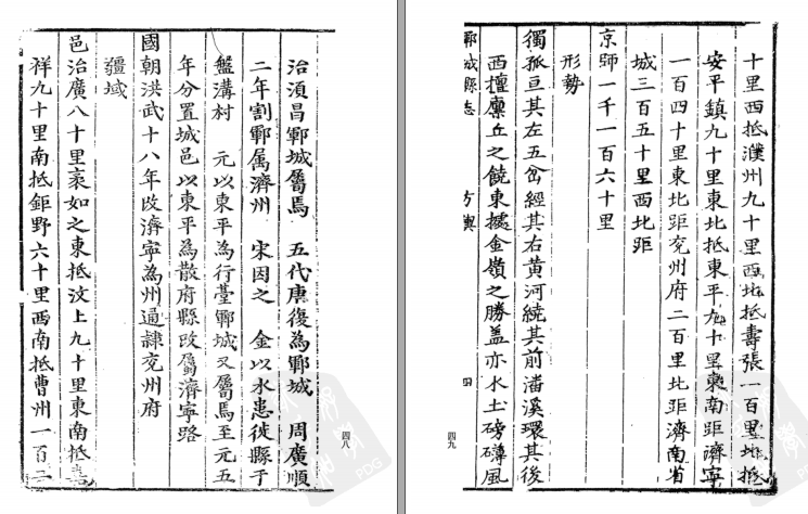 ［崇祯］郓城县志八卷 米嘉穗修 孫鯨纂 崇禎七年刻本(图1)