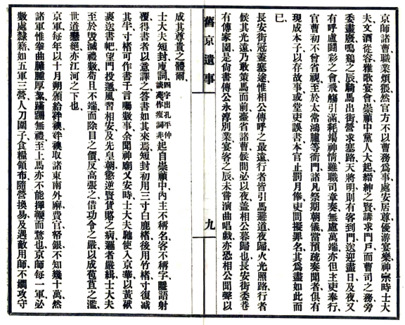 [民国]旧京遗事一卷史玄[撰]民國18年(1929) 鉛印本(图1)
