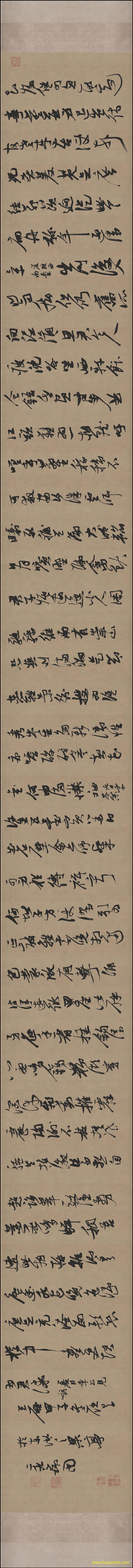 书法_明_张瑞图_行草书杜甫诗册27320（宽高37894×3200 – 300dpi)）(图1)