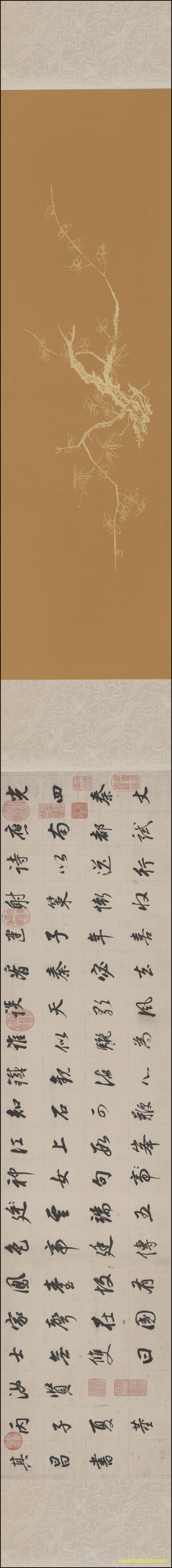 书法_明_董其昌_行书七律诗纸本30251（宽高32910×3597 – 300dpi)）(图1)
