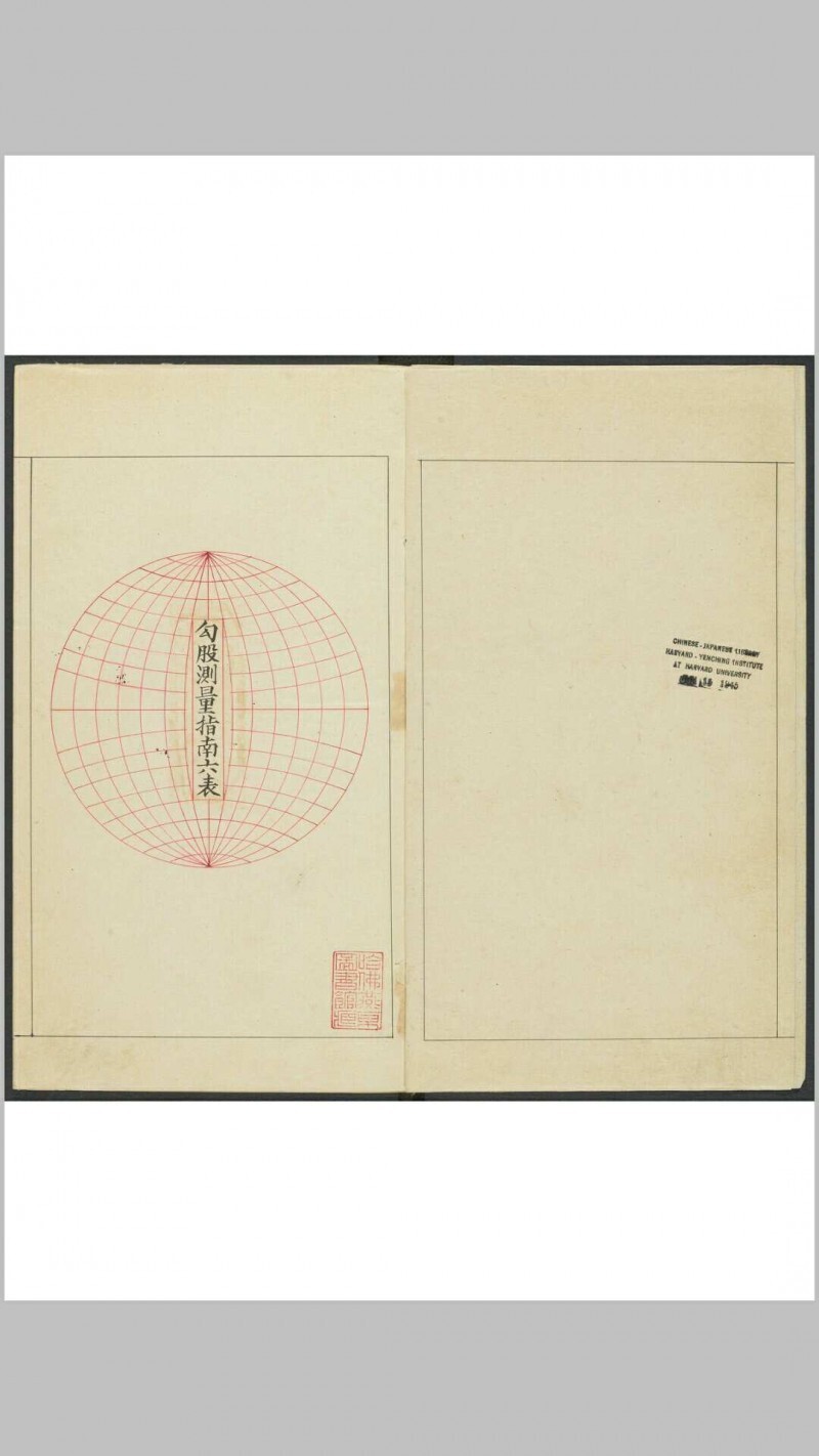 勾股测量指南六表 罗祥成绘图述题 钞本 清光绪二十四年(图2)