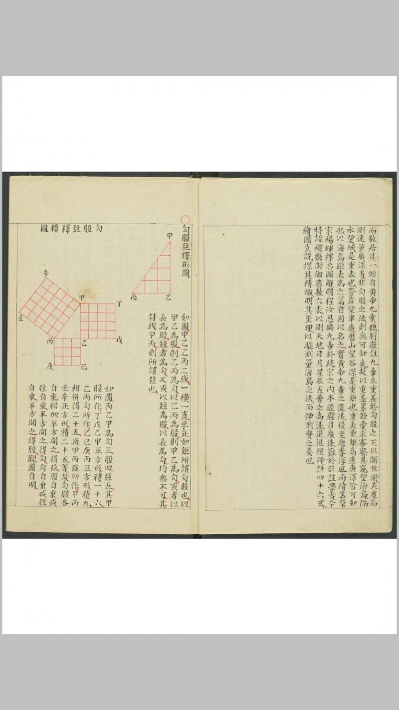 勾股测量指南六表 罗祥成绘图述题 钞本 清光绪二十四年(图5)