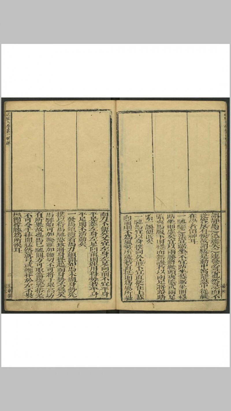 武经入学第一明解  七卷, 附新镌五经入学第一明解二卷 (附射法图) 程裕辑 武灏原著 吴门黄子敬氏五车楼, 清康熙9年(图10)