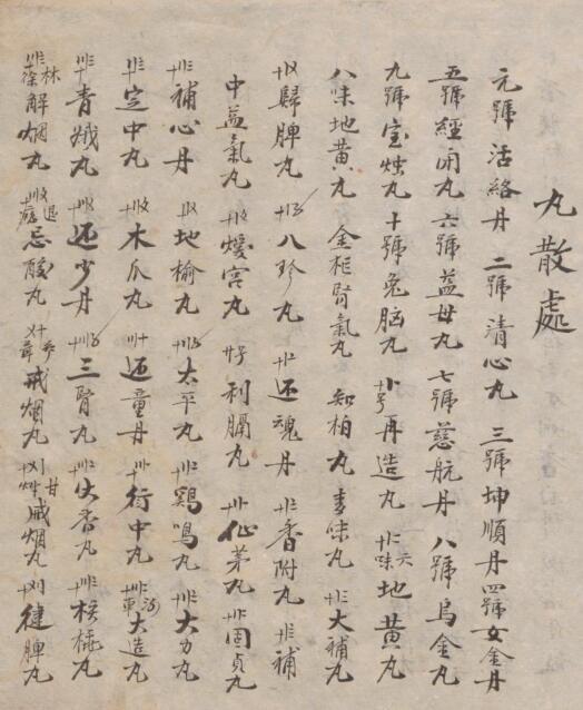 丸散处 中医古籍(图1)
