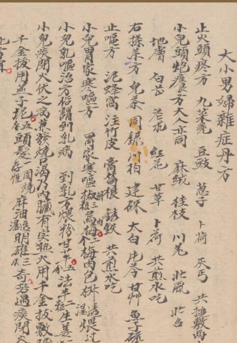 大小男妇杂症丹方 中医古籍(图1)