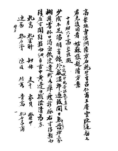 中医药手抄本：七家诊治伏邪方案(图1)