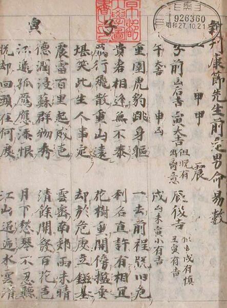 新刊康节前定男命易数(图1)