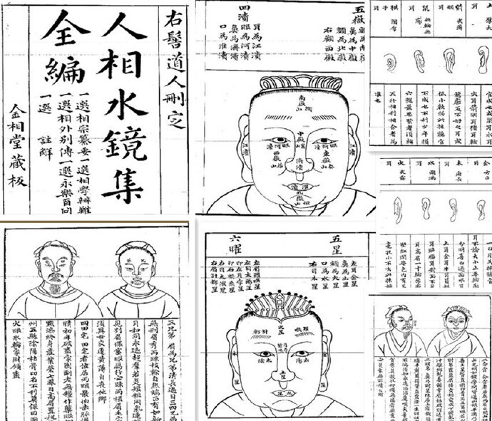 右髻书 （人相水镜集全编）占术相术古籍(图1)