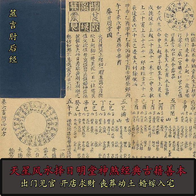 筮吉肘后经 易学术数风水择日地理 结婚选日子丧葬动土古籍图书(图1)