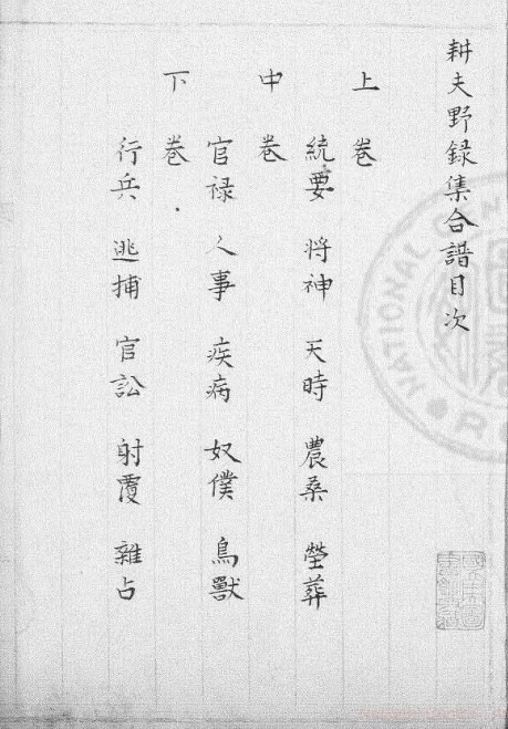 预测占卜 耕夫野录（术数类）(图1)