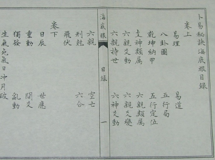 卜易秘诀海底眼〔手抄本〕(图2)