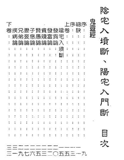 李崇仰-阴宅断阳宅断秘本通玄鬼灵经（附何知经.古镜歌）(图2)