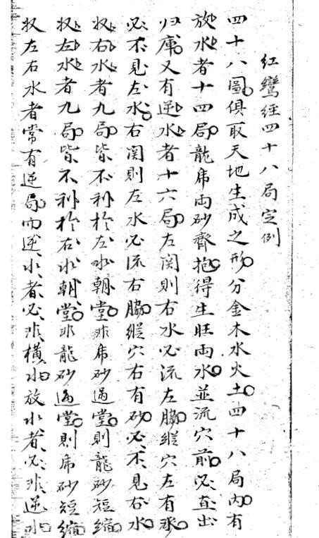 红鸾经四十八局坐穴消水图解(图2)
