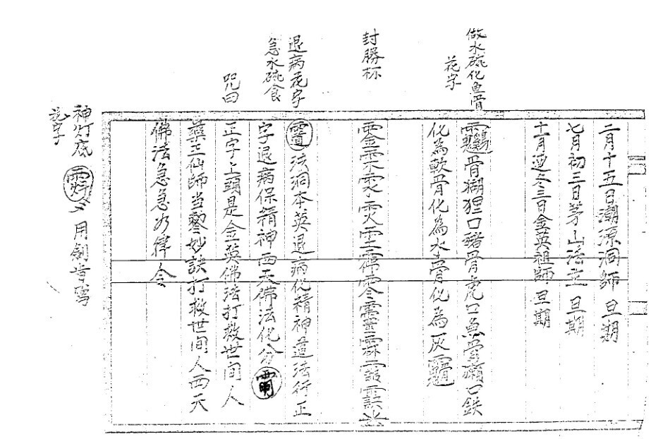 金英七郎符书2册  符咒法术(图2)